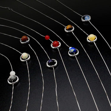 925 Sterling silver SOLAR SYSTEM Necklace- Choose your Fav PLANET!
